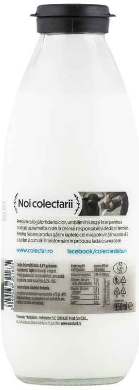 Colectar Buffalo Milk Whole 6.2-8% fat