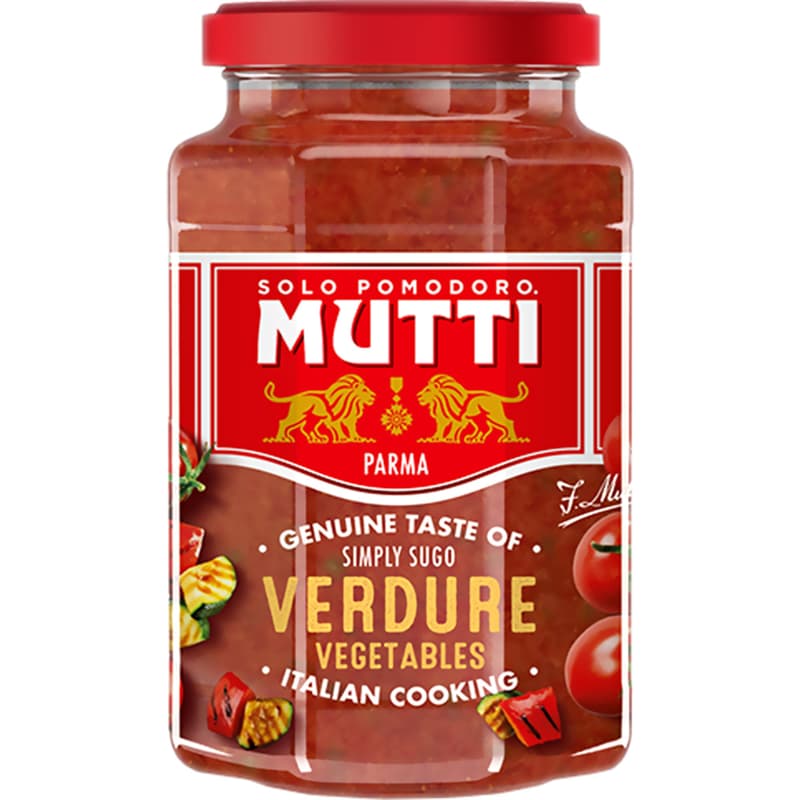 Mutti Tomato Sauce with Grilled Vegetables