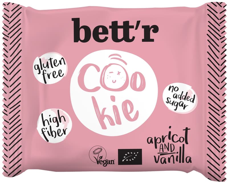 Rookies ECO Cookie with gluten-free apricot and vanilla
