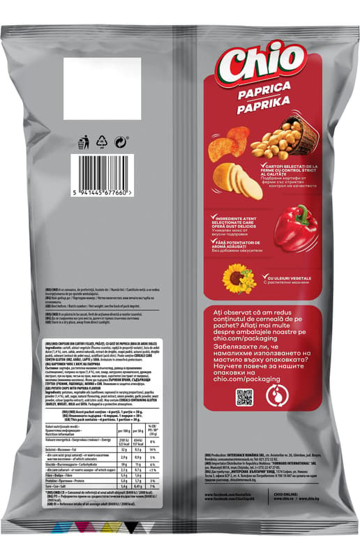 Chio Chips ardei gras