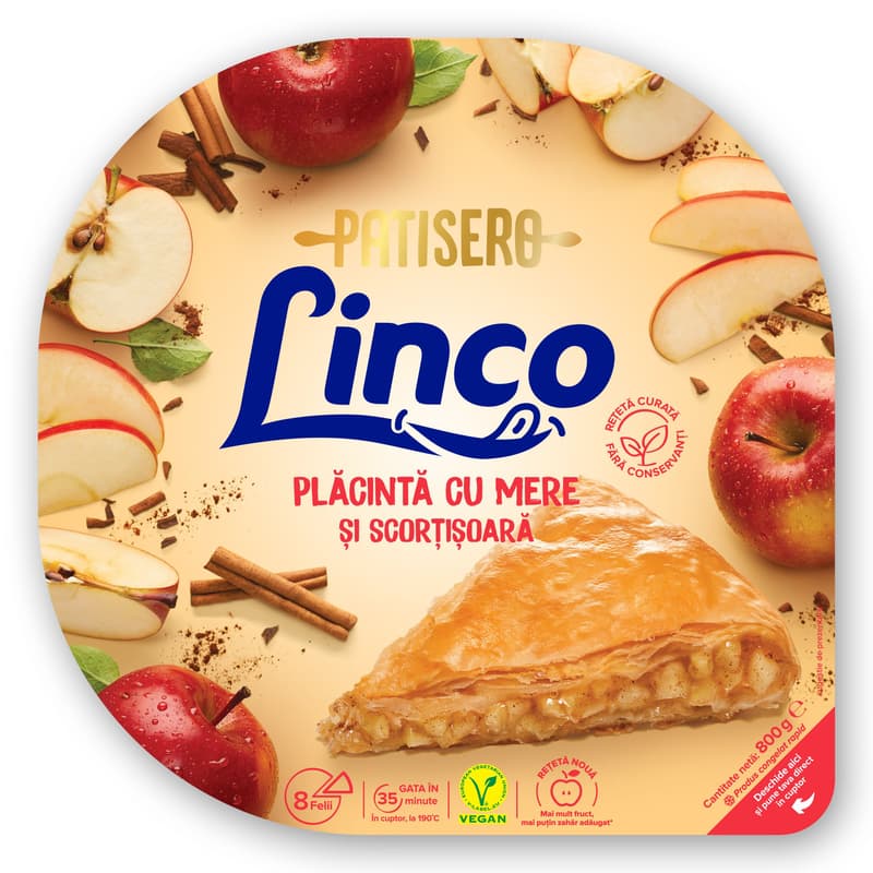Linco Patisero Pie with apples and cinnamon