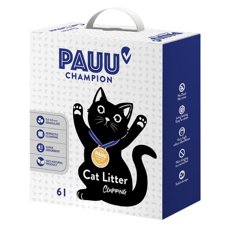PAUU Cat litter, ultra granulated