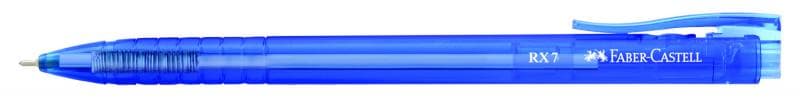 Faber-Castell Roller 0.7mm, semi-gel cu mecanism albastru RX7