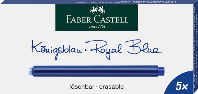 Faber-Castell Ink cartridge box, large, blue