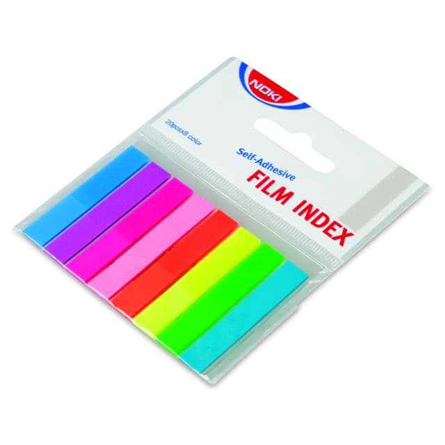 Noki Index adeziv plastic 8x45 mm, 8 culori