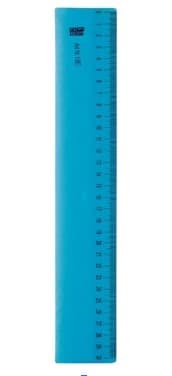 Alco Flexible plastic ruler, 30cm, transparent blue