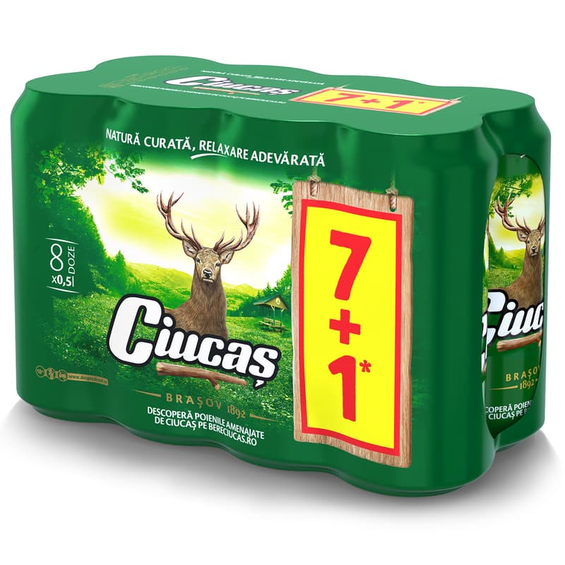 Ciucas Blonde beer can 7+1 pack