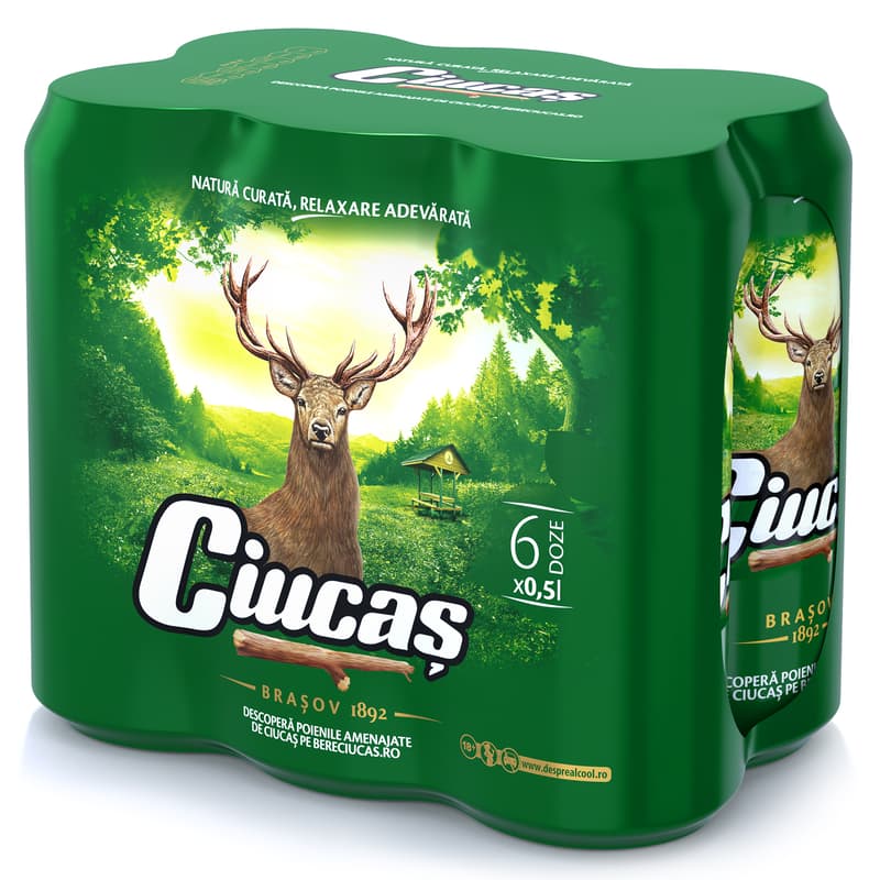 Ciucas Blonde beer can 6 pack
