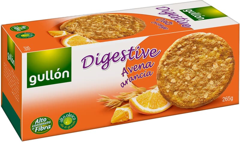 Gullon Biscuiti digestivi cu ovaz si portocale