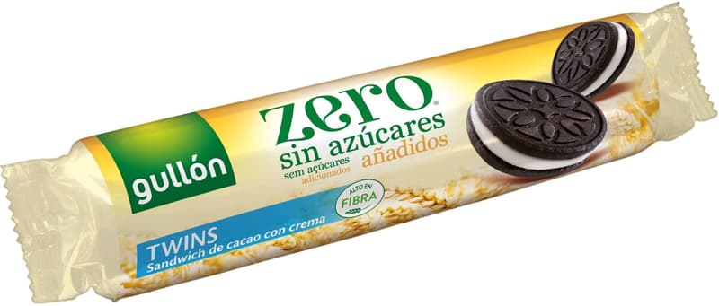 Gullon Biscuiti cu cacao si crema lapte fara zahar adaugat
