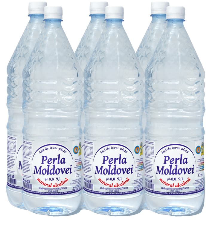 Perla Moldovei Apa de izvor plata natural alcalina pet 6X2L