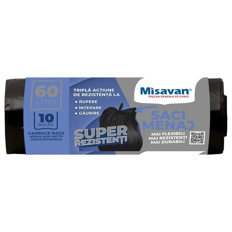 Misavan Garbage bags, 60 l, 10 pcs