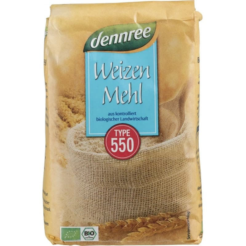 Dennree ECO White wheat flour type 550