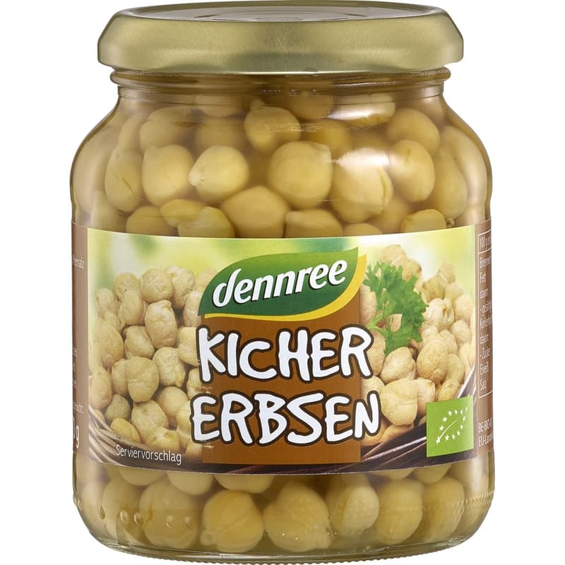 Dennree ECO Chickpeas in a jar
