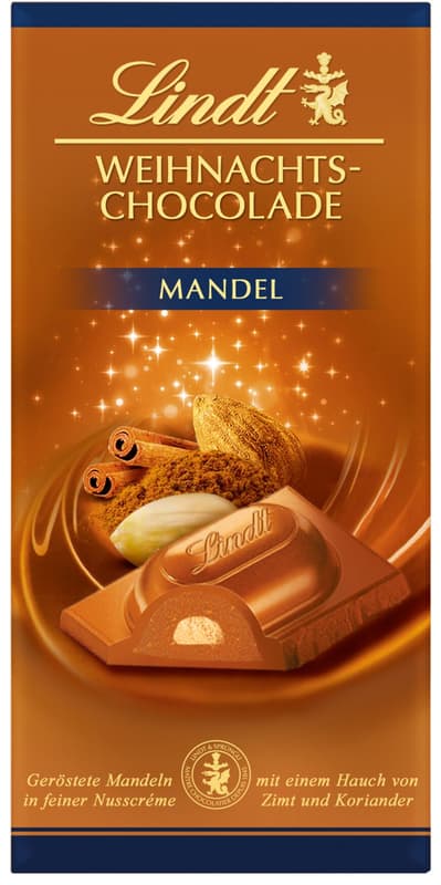 Lindt Chocolate bar with almond cream