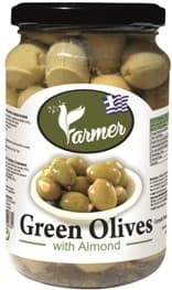 Farmer Green olives with almonds