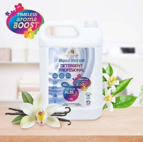 Cashmere Timeless Aroma Boost Detergent profesional pentru rufe albe si colorate, Aqua Neroli