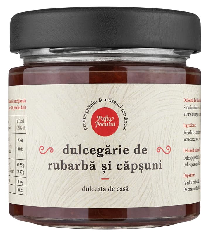 Pofta Focului Sweetness of rhubarb and strawberries