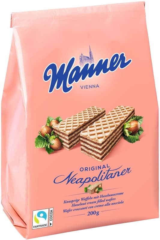 Manner Chocolate Wafer with hazelnut cream