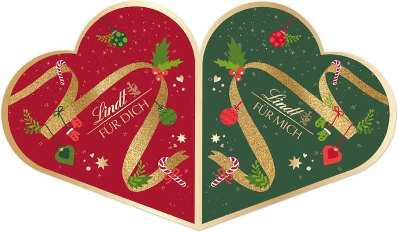 Lindt Calendar advent pentru cupluri 41x45cm