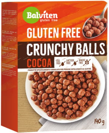 Balviten Crunchy ball cereals with gluten-free cocoa