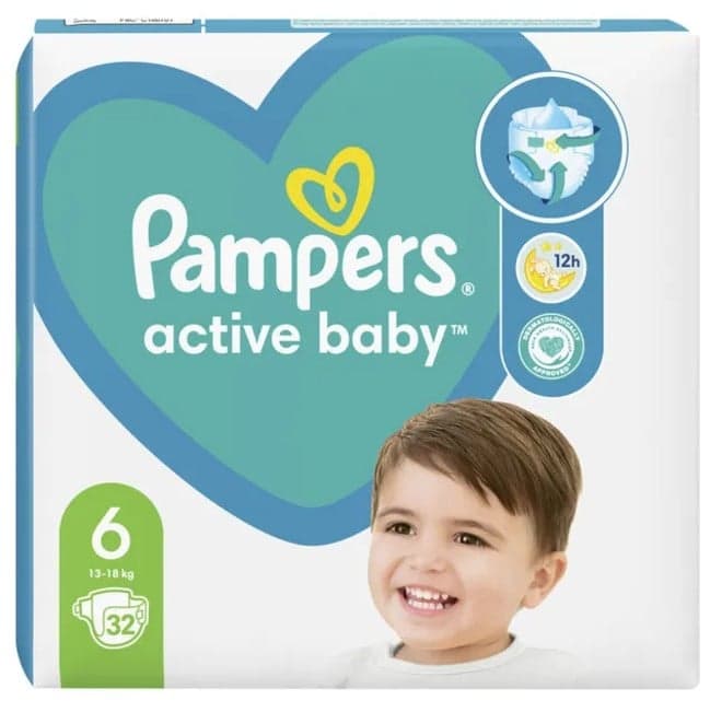 Pampers Active Baby Scutece marimea 6, 13 - 18 kg