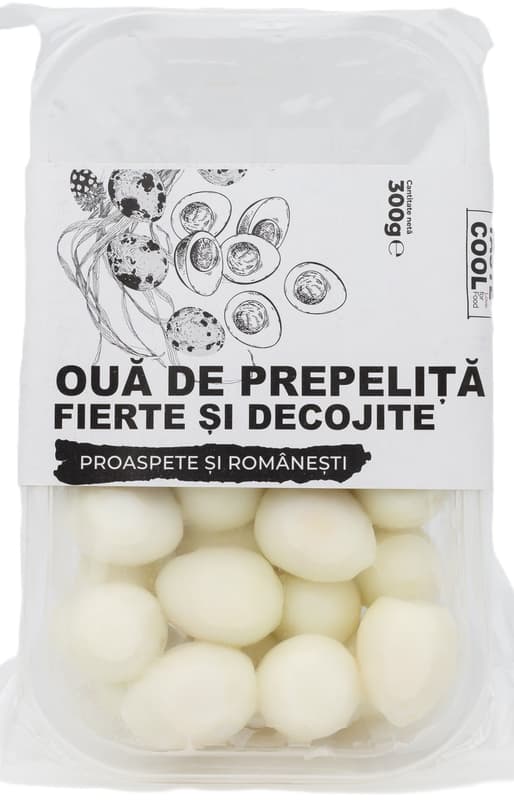 Keys Cool Boiled and peeled quail eggs
