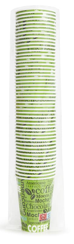 Aspeti Set 50 pahare din carton, 200 ml, color