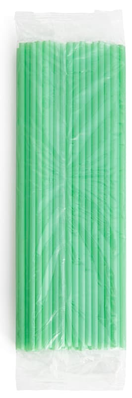 Aspeti Set of 50 straight biodegradable straws, 240x5 mm