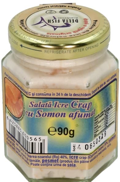 Delta Fish Salata de icre de crap cu somon afumat (40% icre)