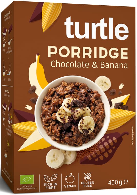 Porridge BIO Chocolate & Banana Gluten Free