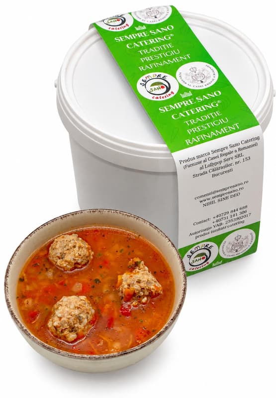 Sempre Sano Chicken Meatball Soup for 4-6 servings