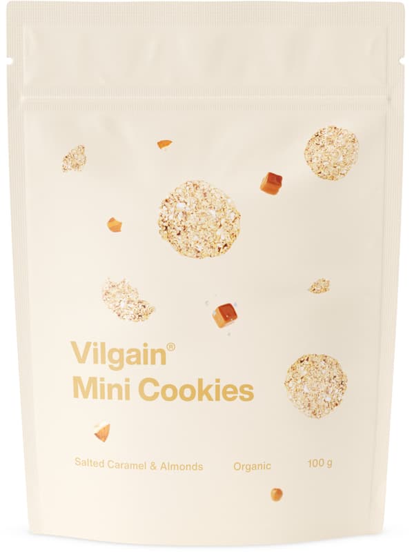 Vilgain ECO Mini Cookies Biscuits with salted caramel and almonds