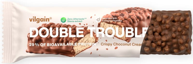 Vilgain Double Trouble Choco bueno Crunchy protein bar