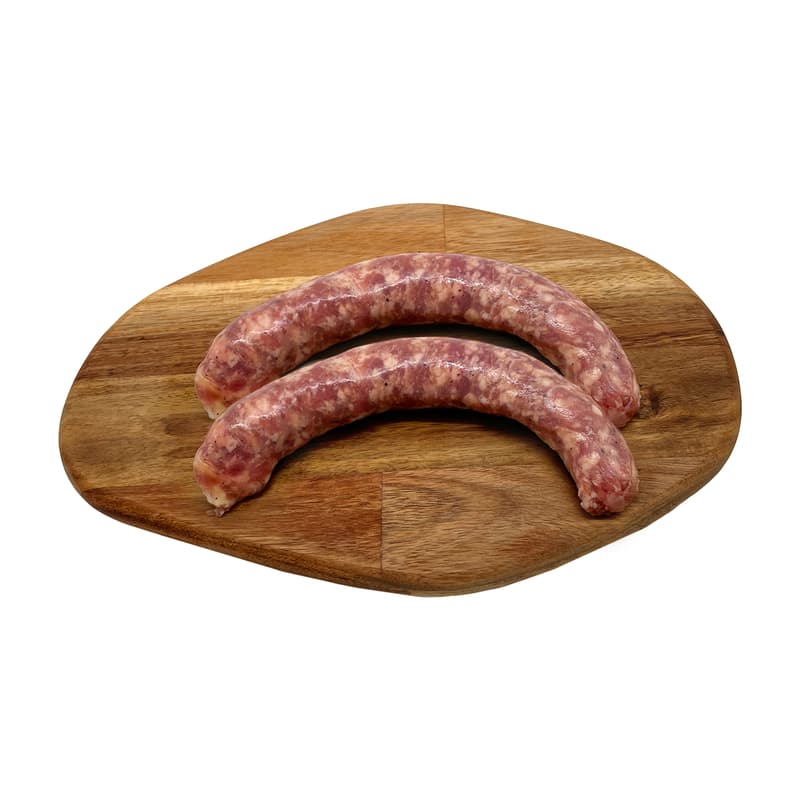CARNE SI SARE Carnati grosi de porc cu branza Gouda