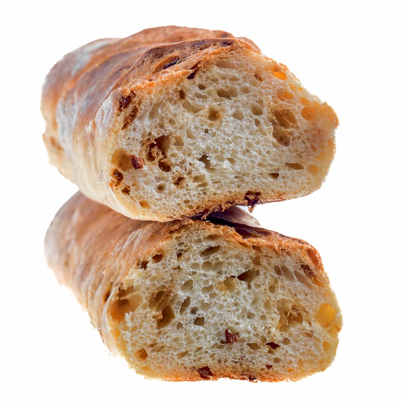 Bakery Baguette with sourdough and fried onion