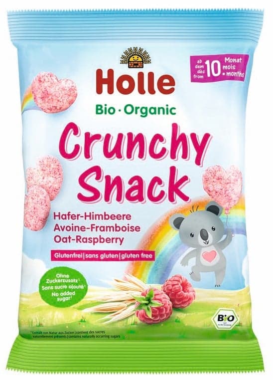 Holle ECO Oatmeal Snacks with Raspberries