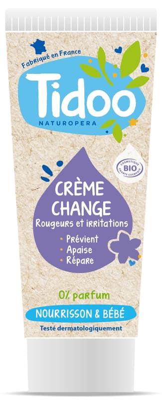 Tidoo ECO Crema reparatoare si protectoare zona scutec, cu extract de galbenele