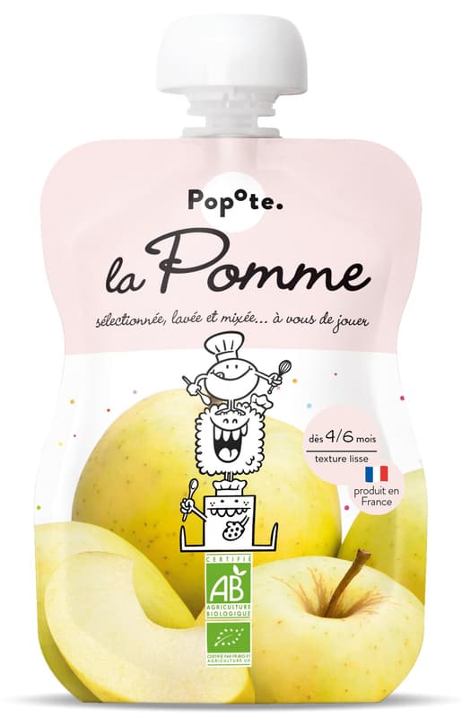 Popote ECO Piuree with 100% apples, +4/6 months