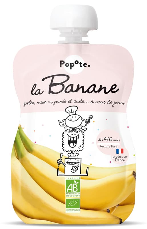 Popote ECO Piuree with 85% bananas, +4/6 months