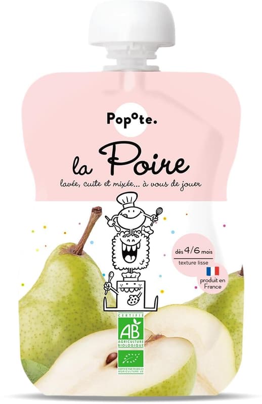 Popote ECO Piuree with 100% Pear, +4/6 months