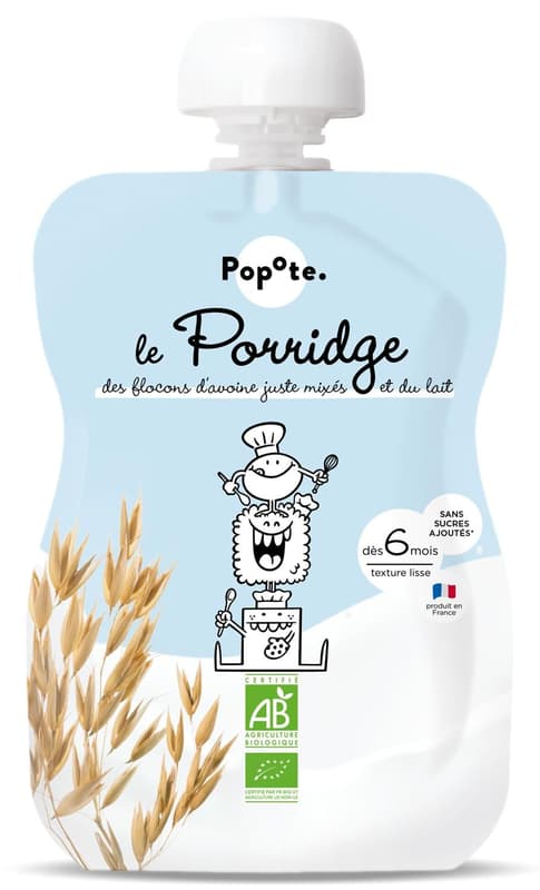 Popote ECO Yogurt and Oat Porridge Soups, +6 months