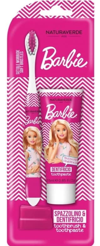 NATURAVERDE Barbie Set pasta de dinti + periuta de dinti