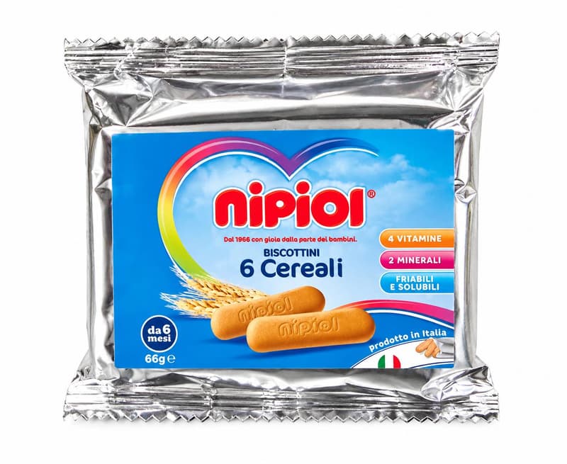 Nipiol Biscuiti cu 6 cereale, +6 luni