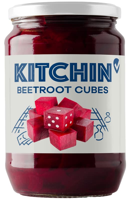 Kitchin beet-root cube
