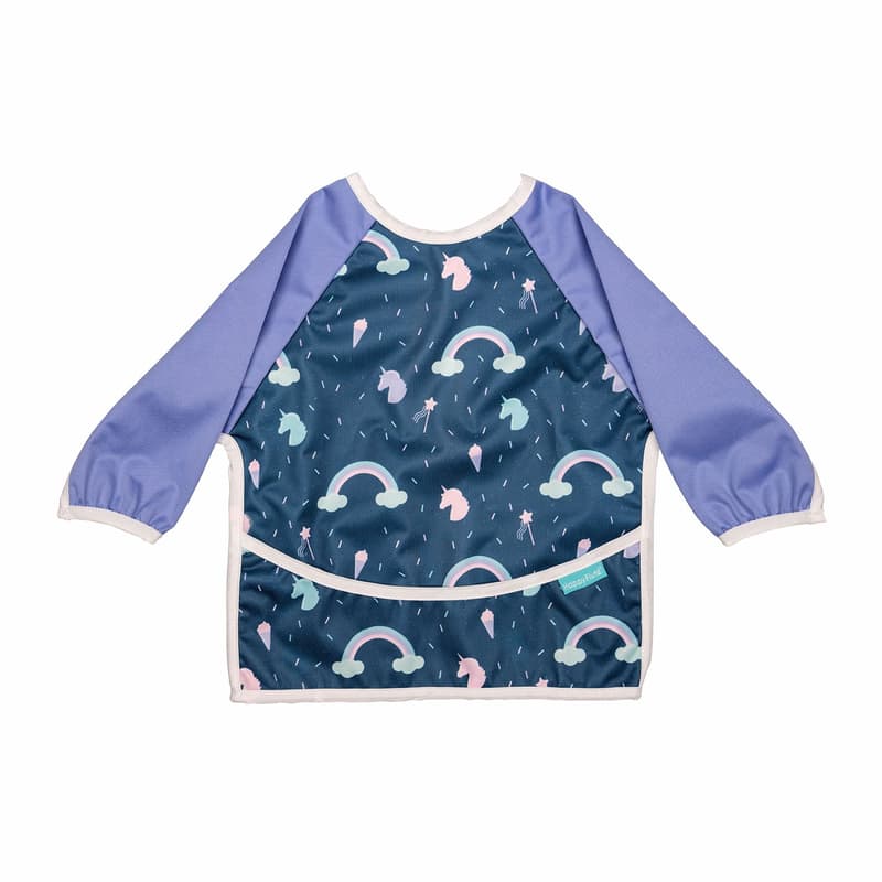 Coccorito Bib with long sleeve and pocket, rainbow