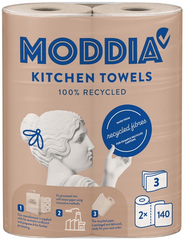 Moddia PureCycle Prosop de bucatarie 3 straturi