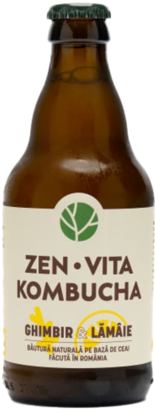 Zenvita Kombucha cu ghimbir si lamaie