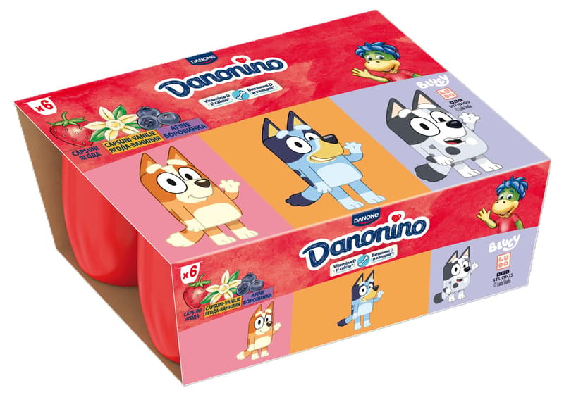 Danonino strawberry/strawberry-vanilla/blueberry (6X50G)