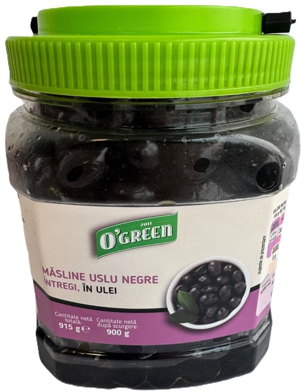 Ogreen Uslu Masline negre intregi in ulei